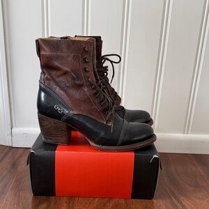 Bed Stu Distressed Leather Judgement Boots Size 9